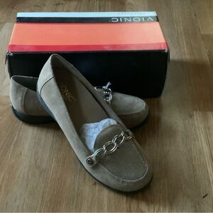 Vionic Alda orthoheel lizard embossed loafers, size 7.5 NWB